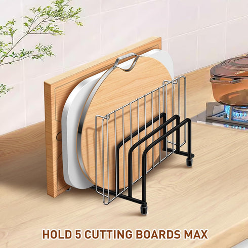 Cutting board organizers (1.0 and 0.6 inch wide slots), cutting board holders, cutting board racks, cutting board storage, biscuit sheets, bakeware organizers for cabinets… by Generic