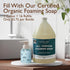 8oz SoCal Suds & Company Foaming Hand Soap Dispenser Glass, Liquid Soap Pump with Cloud & Star Sleeve, Refillable