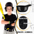 Baseball Helmet Ice Cream Snack Bowl 8 oz Mini Baseball Cap Bowls Kids Helmet Chip Bowl Ice Cream Sundae Helmets Plastic Baseball Helmet Cups for Party (Black, 18 Pack) by Baderke