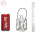 Kate Aspen Vintage Tea Light Candle Holders - Luminous Metal Mini Lantern, Distressed White