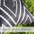 HOMFREEST Black and White Waterproof Outdoor Pillow Covers - 18x18 Geometric Boho Pillows Set of 2