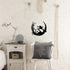 PLIGREAT Cute Panda Metal Wall Sculpture, Front Door Welcome Sign Hanging Wall Art Decor