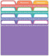 Jot & Mark Recipe Card Dividers | 24 Tabs per Set, Works with 4x6 Inch Cards, Helps Organize Recipe Box (Rainbow) by Jot & Mark