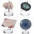 Hipiwe Adjustable Metal Arms Display Stand, Small Easel Holder with Acrylic Base for Fossil, Coral, Geodes, Rock,