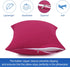 uxcell 2 Pcs Fuchsia Pillowcases – 100% Egyptian Cotton, Breathable Soft Pillow Covers with Zipper Closure, King Size