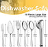 Pleafind 18 PCS Serving Utensils, Stainless Steel Serving Utensils Set with Serving Spoons, Slotted Spoons, Serving Forks, Serving Tongs, Pie Server and Butter Knife for Parties Buffet Banquet by Pleafind