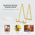 TR-LIFE Plate Stands for Display - 6 Inch Plate Holder + Metal Frame Stand for Picture, Decorative Plate (Gold 2 Pack)