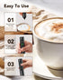 3-in-1 3 Electric Milk Frother with Stand, Rechargeable LED Display & Speeds - Portable Whisk for Coffee, Protein