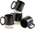 HASENSE Coffee Mugs Set of 4, 15 Ounce Ceramic Coffee Cups with