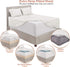 Hearth & Harbor Extra Deep Pocket Queen Sheet Set - 6 Piece Set Fits Mattresses Up to 24 Inches Deep