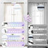 White Curtain Rods for Windows 72 to 144 Inch, 1 Inch Adjustable Heavy Duty Long Curtain Rod