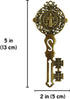 Angelitos de Mexico Big Saint Benedict Key for Home Protection Wall Decor to Hang on Door