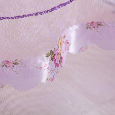 Twin Canopy Bed Curtains, 4 Corner Canopy for Beds, Twin Size, Purple, Bedroom Home Decor
