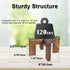 5-9 Inch Vigordream Plant Stand, Indoor/Outdoor Wood Plant Holder, Single Flower Pot Stand, Sturdy Planter Stands