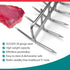 12-Prong SUS304 12.5 5.8 The Sausage Maker Bacon Hanger Meat Hooks Stainless Steel, Heavy Duty Butchers Hook