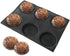 Bluedrop Silicone Bun Bread Form, Round Shape Bread Tray, Perforated Bakery Molds
