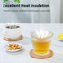 5 7.28" 4" Set 4, Cork Trivet, Pcs Trivets for Hot Dishes & Coasters of Drink CoastersPlant Coasters, Hot Pads