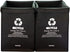 Recycle Bins for Kitchen, Ultra-Large Capacity Waste Bin Bags for Home Trash Sorting Organizer Baskets, 29 Gal Series