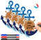 Treela 7 Pcs Cruise Ship Door Decorations Set, Nautical Anchor with Ship Wheel Magnetic Stickers for Refrigerator Decor