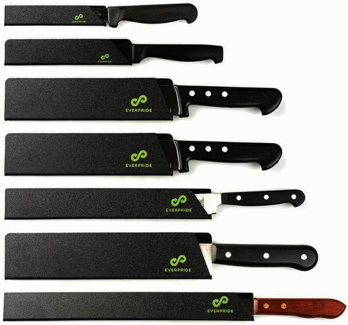 EVERPRIDE Chef Knife Sheath Set (7-Piece) | Universal Blade Edge Cover Guards for Chef’s and Kitchen Knives