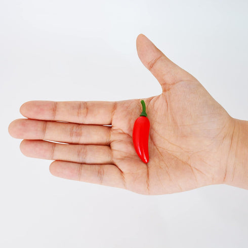60pcs Simulation Artificial Lifelike Small Chili - Fake Vegetable Red Yellow Green Pepper for Decoration