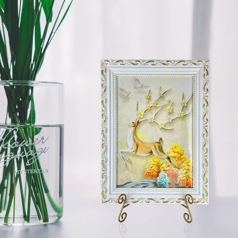 Plate Stand 12 Inch Gold Display Plate Holder, Collapsible Iron Plate Stands for Display, Folding Display Easel for Photo, Pictures, Decorative Plate and Artwork (12-Inch, 2-Pack)