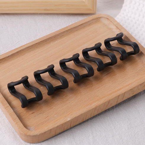 60PCS Black Hanger Connector Hooks, Heavy Duty Space Saving Hooks for Velvet and Wooden Hangers, Closet Organizer
