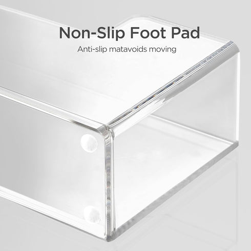 HBlife Acrylic Guest Towel, Paper Napkin Holder for Bathroom - Clear Waterproof Vertical Stand, Disposable Paper Hand