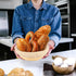 6 Pcs Banneton Bread Proofing Basket Linen Cloth Liners, 10 Inch Round and Oval Baking Dough Basket Cover for Sourdough