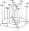 Goldlion Skewer Stand Compatible with Instant Pot 6 Quart Accessories for Air Fryer Crisp Lid