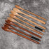 Honey Dipper Stick - Natural Wood Long Handle Spoons for Coffee/Tea - Dessert Iced Tea Cocktail Mixing Spoons