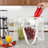 9 oz 6 Pack Glass Milk Bottles with Lids, Reusable Juice Bottle, Drinking Jars Container for Homemade Juicing