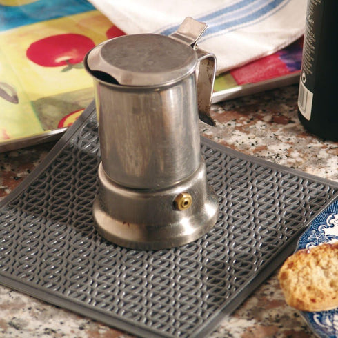 Silikomart Black Textured Silicone Trivet/Pot Holder/Jar Opener