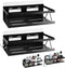Spice Rack for Refrigerator, Kitchen Home Organization and Storage Adhesive Rack (2 Pack, Black)