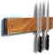 12" Magnetic Knife Holder for Wall - Acacia Wood Knife Strip - No Drilling Strong Magnet Knife Rack for Kitchen