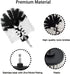 Drill Brush Attachment Set, 7 Pack 1/4in Power Scrubber Brush + Extend Long Attachment for Bathroom, Tub, Tile, and