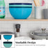 US Acrylic Vista 10-inch Bowls Set of 4, Durable Plastic Salad and Serving Bowls in Coastal Colors, 135 oz Capacity