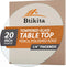 20" Tempered Glass Table Top Round Transparent Table Surface 1/4'' Thick Pencil