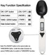 JOYIT Digital Spoon Scale 500g/0.1g - Stainless Steel Food Measuring Scale, Small Baking Scale with LCD Display