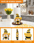 GAJ Countertop 3D Gnome Paper Towel Holder - Honey Bee Decor for Kitchen & Bathroom - Gifts for Women Mom Grandma