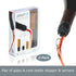 Soireehome Pourist Pair of Gourmet Glass and Cork Stopper Spouts with Silicone Gasket - 2-pack
