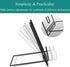 Cookbook Stand Holder for Kitchen Counter - Recipe Book Stand for Hands-Free Reading (Black)