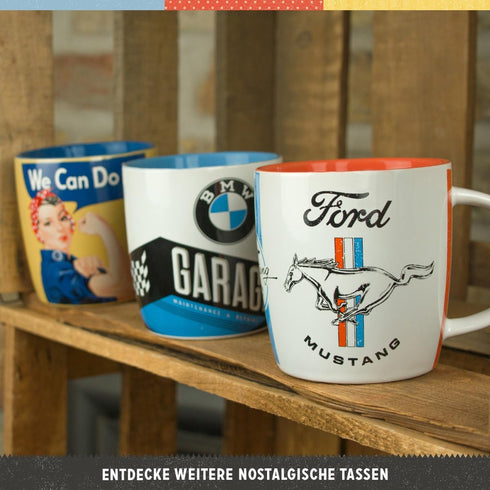 Nostalgic-Art Retro Coffee Mug, VW Good Things Are Ahead of You, Large Ceramic Cup, Vintage Design