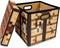Minecraft Crafting Table 13-Inch Storage Bin Chest with Lid, Foldable Fabric Basket Container, Home Decor Essentials