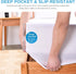 King Size Cooling Waterproof Mattress Protector Pad Cover - Breathable Fitted Sheet Style