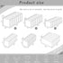 ULENDIS 9 Pack Wardrobe Clothes Organizer for Drawers, Foldable Mesh Separation Box, Drawer Dividers for Clothes