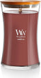 WoodWick Large Cinnamon Chai Hourglass Candle - Premium Soy Blend Wax with Pluswick Innovation, Made in USA