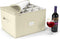 Sorbus Stemware Storage Chest - Deluxe Quilted Case for Wine Glasses, Service for 12 (Beige)