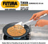 Hawkins Futura 26 cm Hard Anodised Tawa, Extra Thick with Stainless Steel Handle, Black (AT26X)
