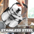 Alipis Stovetop Tea Kettle, 4L Stainless Steel Whistling Water Kettle with Cool Handle